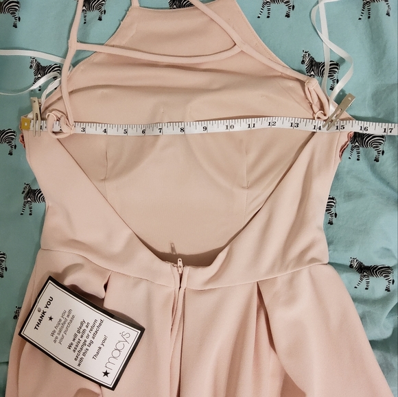 NWT!  B. DARLIN STRETCH EMBROIDERED FIT & FLARE HALTER DRESS  SIZE 9/10 - Picture 6 of 11